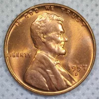 1957-D Lincoln Wheat Cent