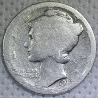 1916 Mercury Dime