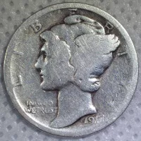 1917 Mercury Dime