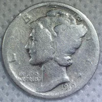 1919-SD Mercury Dime