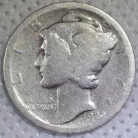1920 Mercury Dime