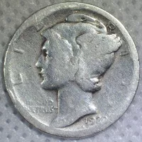 1920 Mercury Dime