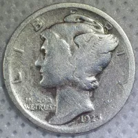 1923 Mercury Dime