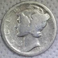 1925 Mercury Dime