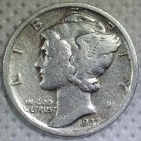 1927 Mercury Dime