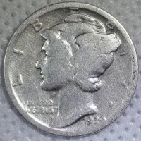 1929 Mercury Dime