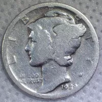 1929 Mercury Dime