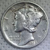 1935 Mercury Dime