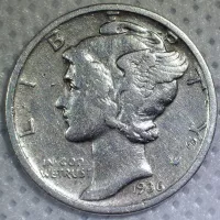 1936-D Mercury Dime