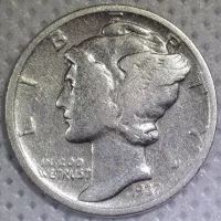 1937-D Mercury Dime