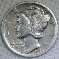 1938 Mercury Dime