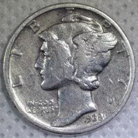 1938 Mercury Dime