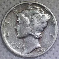 1940 Mercury Dime