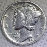 1941 Mercury Dime