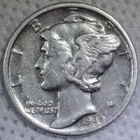 1942-D Mercury Dime