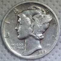1942-S Mercury Dime