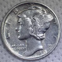 1943 Mercury Dime