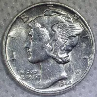 1944 Mercury Dime