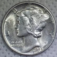 1945-D Mercury Dime