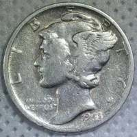 1945-s Mercury Dime