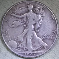 1947 Walking Liberty Half Dollar
