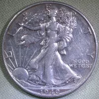 1940-S Walking Liberty Half Dollar