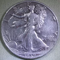 1939-S Walking Liberty Half Dollar