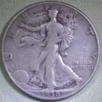 1938 Walking Liberty Half Dollar