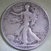 1935-S Walking Liberty Half Dollar