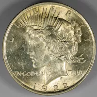 1922 Silver Peace Dollar