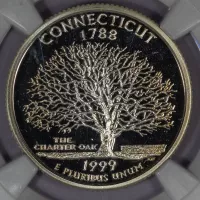 1999 S Washington Quarter - Connecticut - Silver Proof