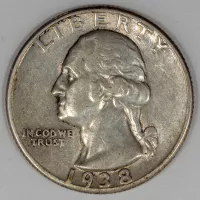 1938 Washington Quarter