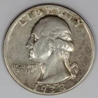 1938-S Washington Quarter