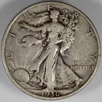 1936 Walking Liberty Half