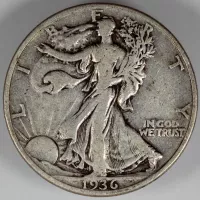 1936 Walking Liberty Half