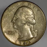 1940 Washington Quarter