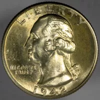 1942-D Washington Quarter