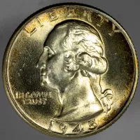 1945-D Washington Quarter