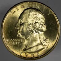 1951-D Washington Quarter