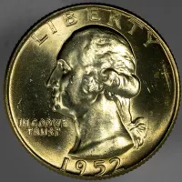 1952-D Washington Quarter