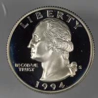 1994-S Silver Washington Quarter