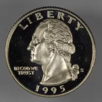 1995-S Silver Washington Quarter