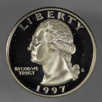 1997-S Silver Washington Quarter