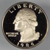 1986-S Washington Quarter (Proof)