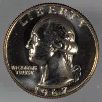 1967 Washington Quarter