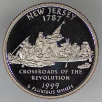 1999 S Washington Quarter - New Jersey - Proof
