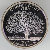 1999 S Washington Quarter - Connecticut - Proof