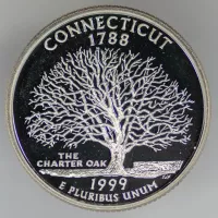 1999 S Washington Quarter - Connecticut - Silver Proof