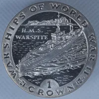 1993 Gibraltar Crown - HMS Warspite