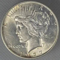 1927-D Peace Dollar